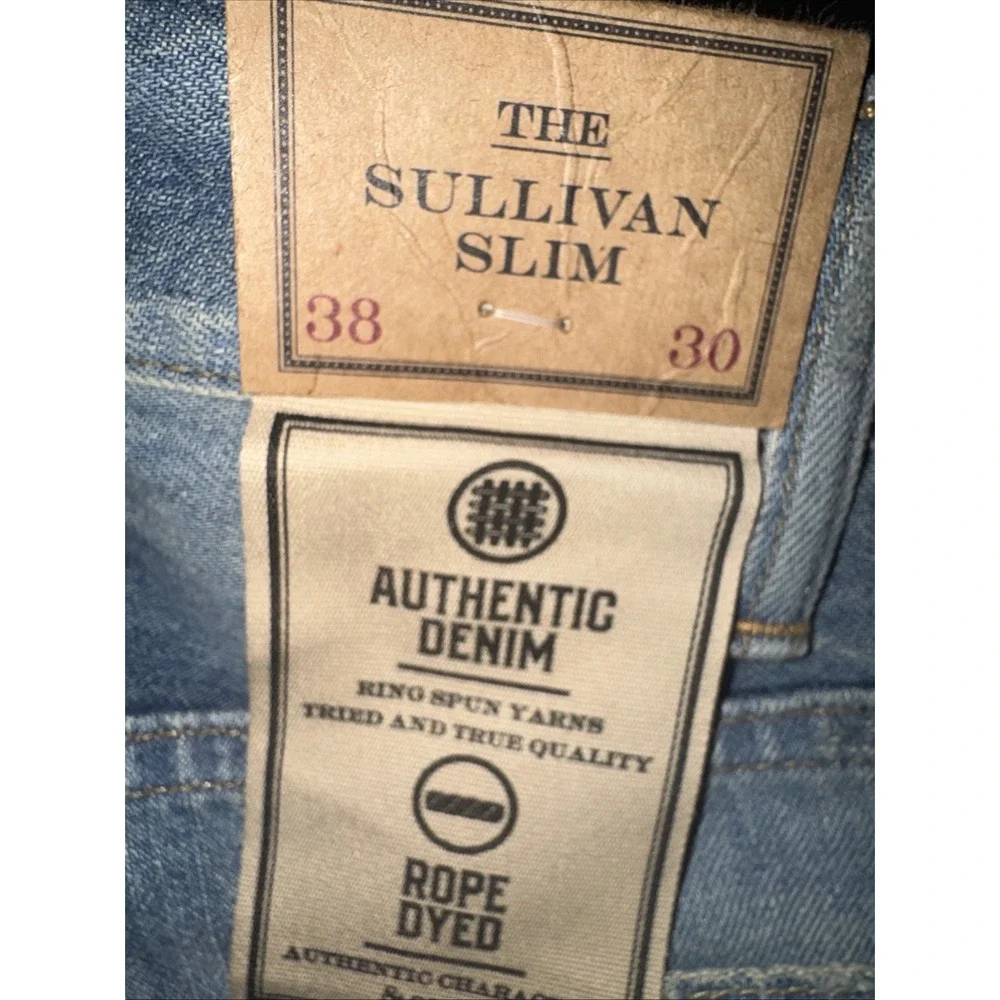 Polo Ralph Lauren Sullivan Slim Distressed Patchwork Jeans Men's 38x30 NWT‎